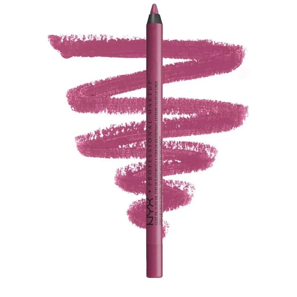 NYX Lip Liner Fluorescent SLLP07 Pink NWOT Waterproof Matte Magenta Pencil